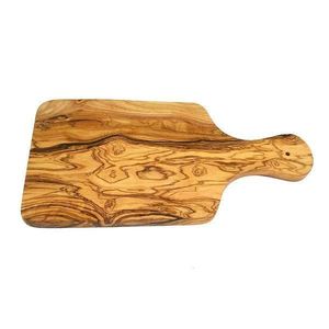 Tocator din lemn de maslin cu maner, 30cm, forma dreptunghiulara imagine