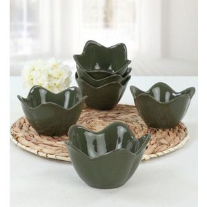 Set boluri, Keramika, 275KRM1505, Ceramica, Verde inchis imagine