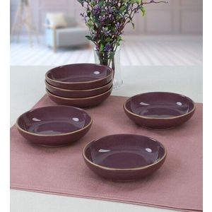 Set boluri pentru sos, Keramika, 275KRM1459, Ceramica, Mov imagine