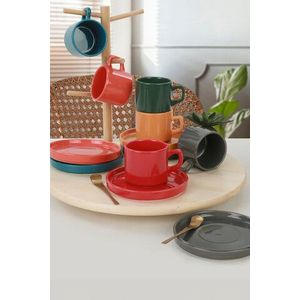 Set pentru ceai, Keramika, 275KRM1518, Ceramica, Multicolor imagine