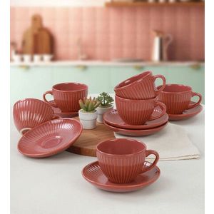Set pentru ceai, Keramika, 275KRM1530, Ceramica, Portocaliu imagine