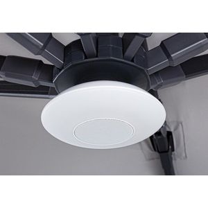 Lampa cu difuzor Bluetooth pentru umbrela de gradina Speaker, Bizzotto, Ø15 cm, LED, cu telecomanda imagine