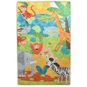 Covor pentru copii Animals, Multicolor, 100x160cm imagine