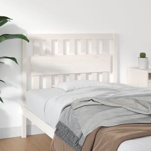 vidaXL Tăblie de pat, alb, 105, 5x4x100 cm, lemn masiv de pin imagine
