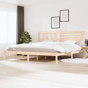 vidaXL Cadru de pat, 180x200 cm, King Size, lemn masiv de pin imagine