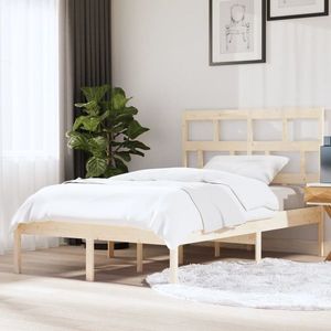 vidaXL Cadru de pat, 140x200 cm, lemn masiv de pin imagine