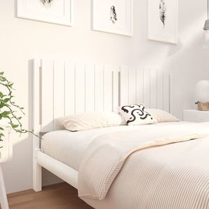 vidaXL Tăblie de pat, alb, 155, 5x4x100 cm, lemn masiv de pin imagine