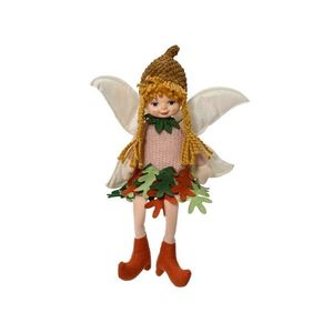 Decoratiune Girl Fairy, Decoris, 24x7x41 cm, poliester, multicolor imagine