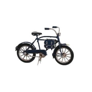 Macheta bicicleta din metal albastru 16x9 cm imagine