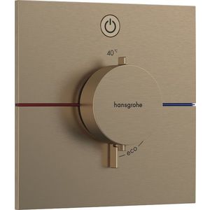 Baterie dus termostatata Hansgrohe ShowerSelect Comfort E On/Off cu montaj incastrat necesita corp ingropat bronz periat imagine