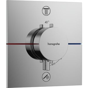 Baterie cada - dus termostatata Hansgrohe ShowerSelect Comfort E cu 2 functii montaj incastrat necesita corp ingropat crom imagine