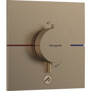 Baterie dus termostatata Hansgrohe ShowerSelect Comfort E cu montaj incastrat necesita corp ingropat bronz periat imagine