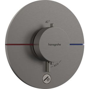 Baterie dus termostatata Hansgrohe ShowerSelect Comfort S cu montaj incastrat necesita corp ingropat negru periat imagine