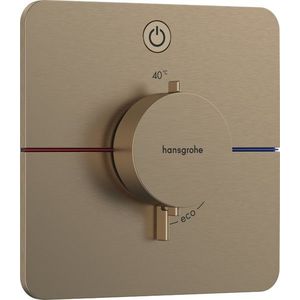 Baterie dus termostatata Hansgrohe ShowerSelect Comfort Q On/Off cu montaj incastrat necesita corp ingropat bronz periat imagine
