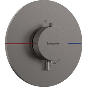 Baterie dus termostatata Hansgrohe ShowerSelect Comfort S cu montaj incastrat necesita corp ingropat negru periat imagine