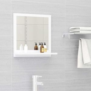 vidaXL Oglindă de baie, alb, 40 x 10, 5 x 37 cm, PAL imagine