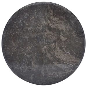 vidaXL Blat de masă, negru, Ø50x2, 5 cm, marmură imagine