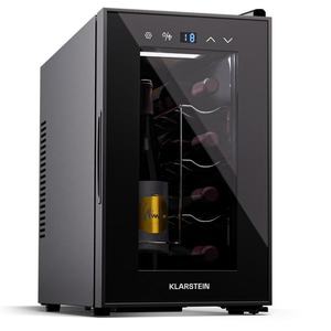 Klarstein Shiraz 8 Uno, frigider pentru vin, 8 sticle, 8 - 18 °C, control tactil imagine