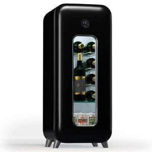Klarstein Shirley 15 Uno. frigider pentru vinuri, 15 sticle, 5 - 20 °C, control tactil, retro imagine