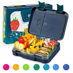 Klarstein Junior Lunchbox, 6 compartimente, 21, 3 x 15 x 4, 5 cm (L x Î x l), fără BPA imagine
