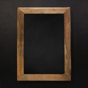 Tabla de scris cu rama din lemn de tec 100x70 cm imagine