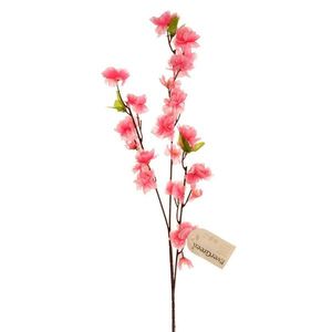 Floare artificială Sakura, 3 muguri, în. 66 cm, roz imagine