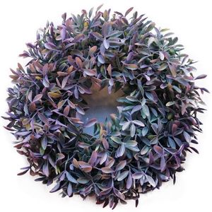 Coroniță artificială Azalea violet, diam. 27 cm, imagine