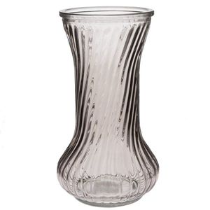 Vază de sticlă Vivian, maro, 10 x 21 cm imagine