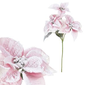 Floare artificială Poinsettia, albă imagine