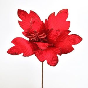 Floare poinsettia roșie, diam. 30 cm imagine