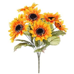 Floarea soarelui în buchet, 8 flori, 40 x 43 cm imagine