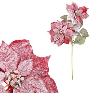 Floare artificială Poinsettia, roșie imagine