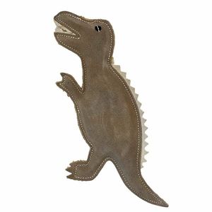 Jucărie pentru câini PafDog Dinozaurul Gerry din piele și iută, 30 cm imagine