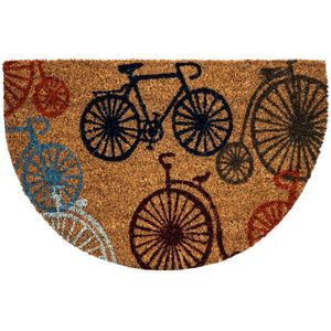 Covoraș cocos Biciclete, semicerc, 40 x 60 cm imagine