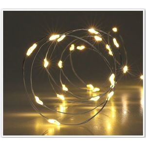 Sârmă luminoasă Silver lights 40 LED, alb cald, 195 cm imagine