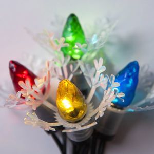 Instalație luminoasă Astra LED mini Conuri, colorată, 20 beculețe imagine