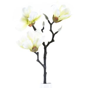 Floare artificială Magnolia albă, 55 cm imagine