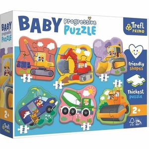 Baby puzzle Trefl În construcție, 6în1 (2-6 bucăți) imagine