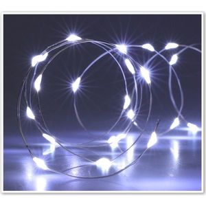 Sârmă luminoasă cu temporizator Silver lights 80LED, alb rece, 395 cm imagine