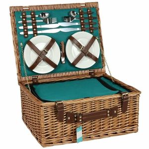 Coș picnic pentru 4 persoane Ireland, 46 x 36x 21 cm imagine