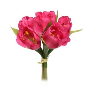 Lalele mănunchi flori artificiale, roz imagine