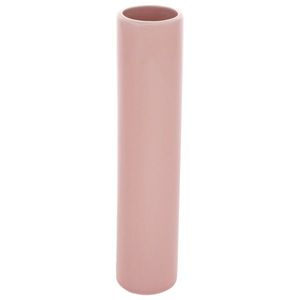 Vază din ceramică Tube, 5 x 24 x 5 cm, roz imagine