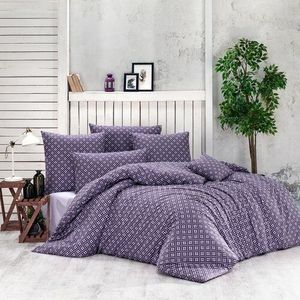 Lenjerie de pat din bumbac Brynjar, violet imagine