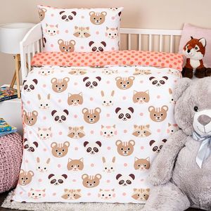 Lenjerie de pat pentru copii 4Home Cute animals, 100 x 135 cm, 40 x 60 cm imagine