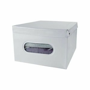 Compactor Cutie de depozitare pliabilă cu capac SMART, 50 x 40 x 25 cm, albă imagine