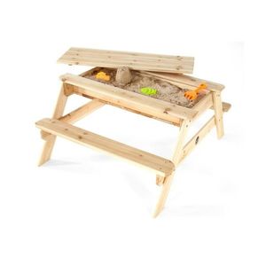 Masă de picnic, din lemn, 2în1 imagine