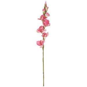 Floare artificială Gladiola roz, 10 x 85 x 10 cm imagine