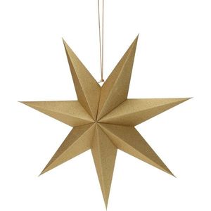 Decorațiune de Crăciun din carton Gold star, 60 x 60 x 1, 5 cm imagine
