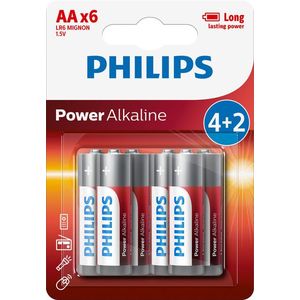 6 baterii PHILIPS AA 1, 5 V imagine