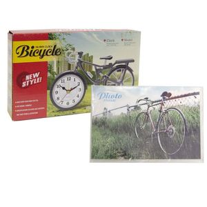 Ceas de masă Bicicletă, cu ramă foto imagine